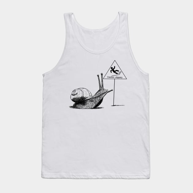 snail Tank Top by NemfisArt